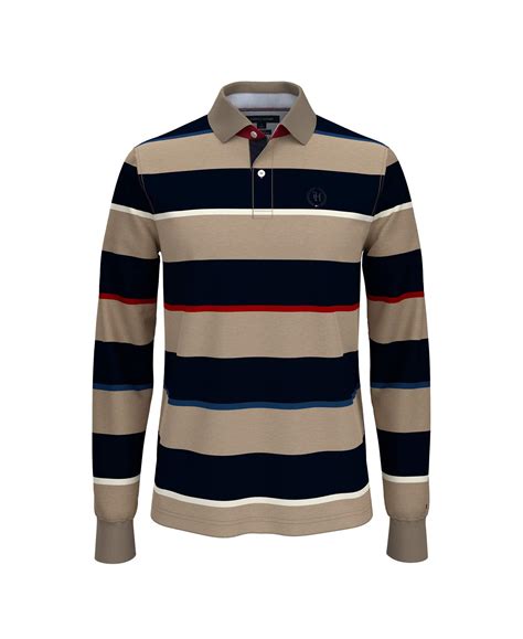 tommy hilfiger long sleeve polo shirt men.